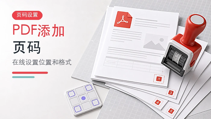 PDF怎么添加页码?在线设置位置和格式的操作方法