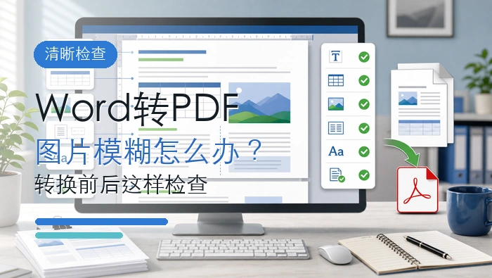 Word转PDF后图片模糊怎么办?用极轻PDF转换前后这样检查