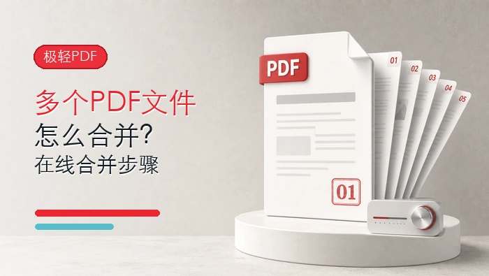 多个PDF文件怎么合并?极轻PDF在线合并步骤