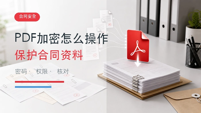 PDF加密怎么操作?在线保护合同和资料的完整流程