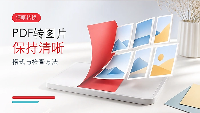 PDF转图片怎样保持清晰?格式与检查方法