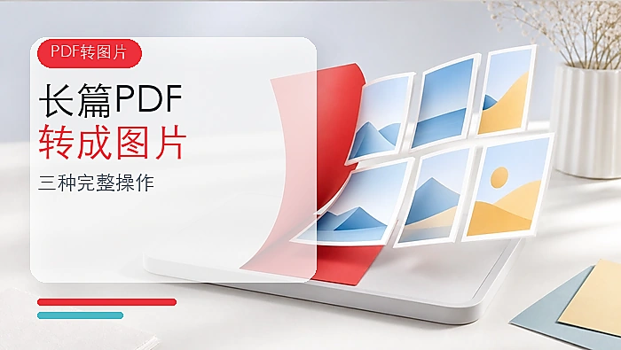 长篇PDF怎么批量转成图片?三种方法完整操作
