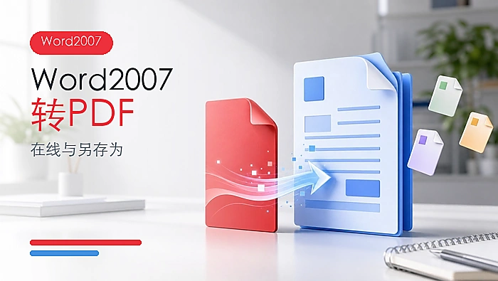 Word 2007怎么转PDF?在线转换与另存为方法