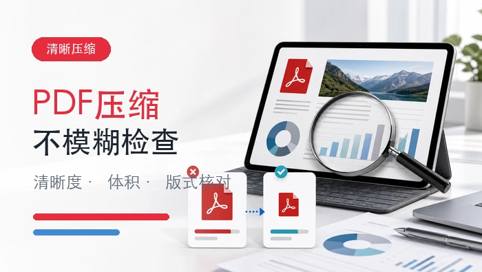 PDF怎么压缩不模糊?文件变小前后要检查什么?