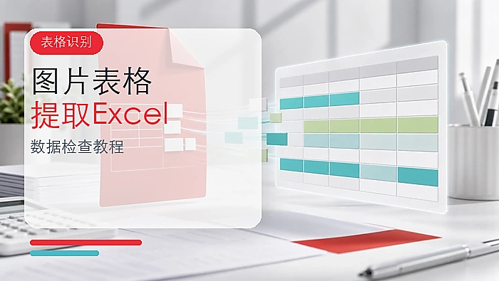 图片表格怎么提取到Excel?表格识别与数据检查教程