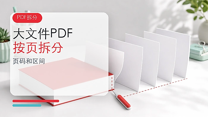 大文件PDF怎么拆分?按页码和区间拆分教程