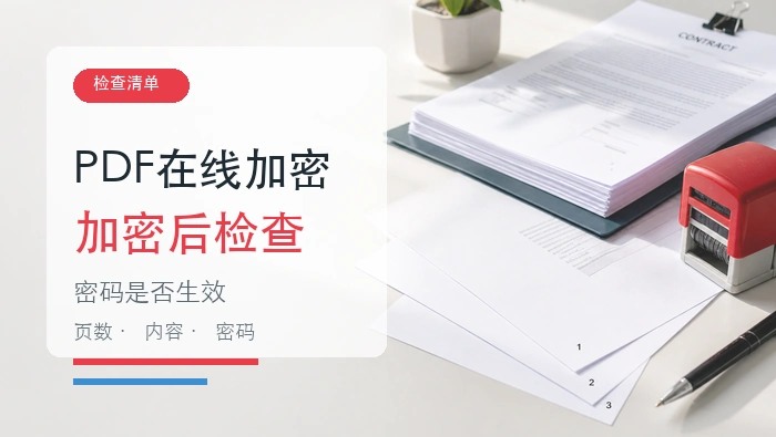 PDF文档能在线加密吗?PDF加密后如何检查?