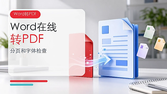 Word怎么在线转换成PDF?转换后如何检查分页和字体?