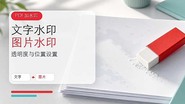PDF怎么添加文字水印?PDF图片水印如何设置?